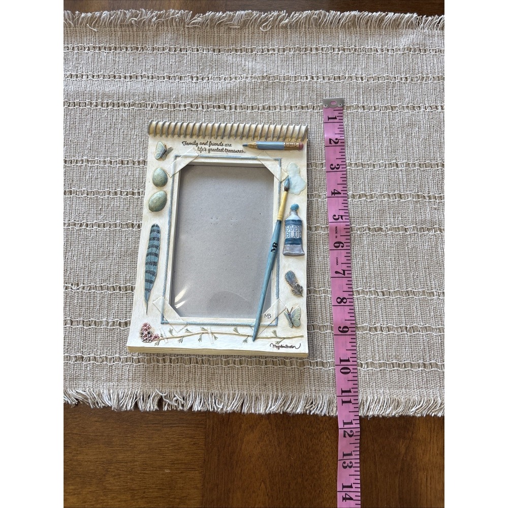 Marjolein Bastin 'Family & Friends' Art Supplies Feathers Flowers FRAME 8.5"x5.5